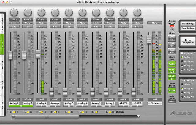 The software makes it easy to handle the iO|26's signals.